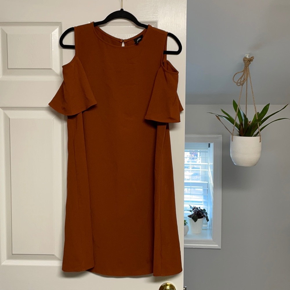 Bobeau Cold Shoulder Shift Dress